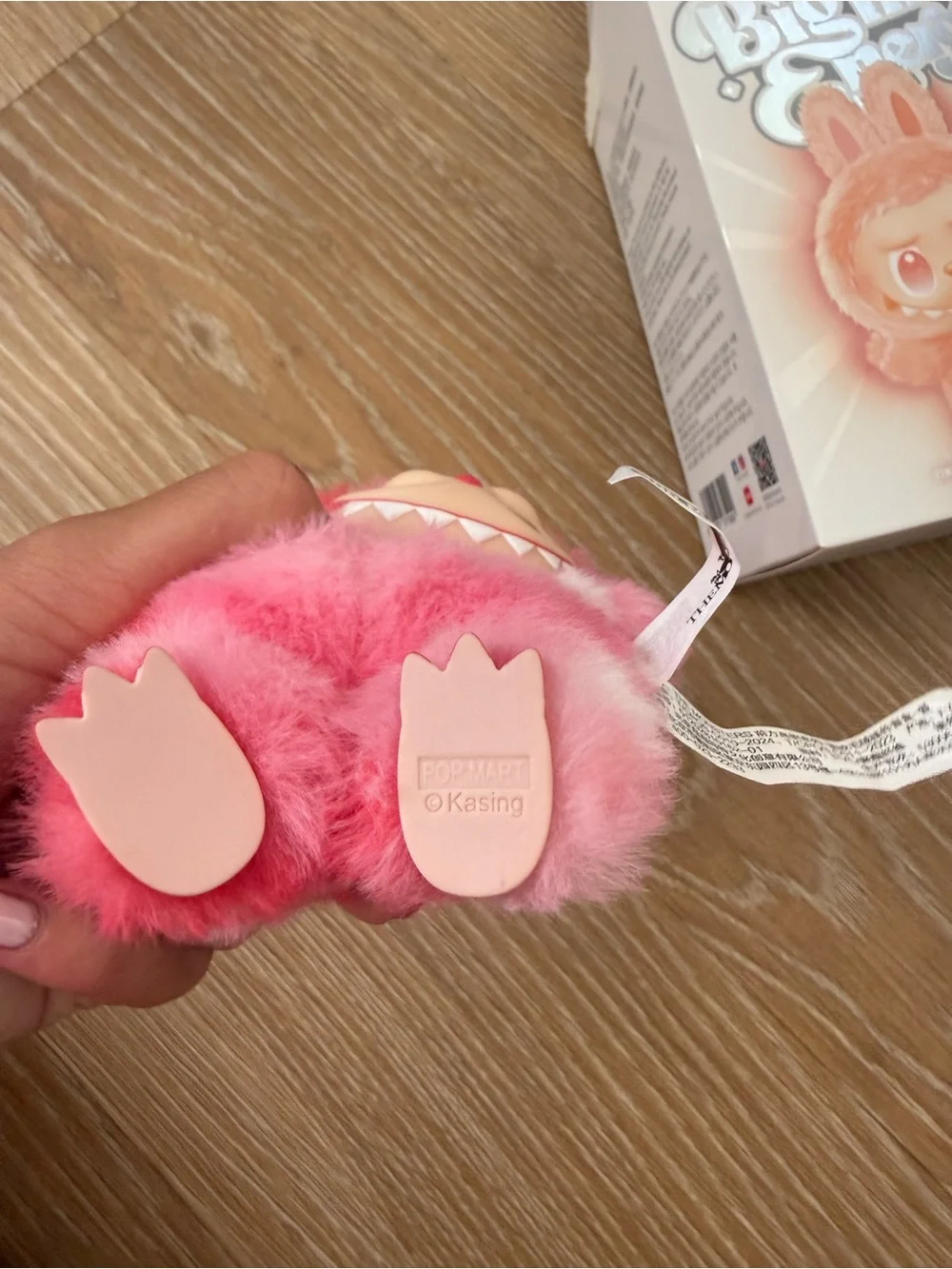 Pink love labubu REAL!!! You can check the bar code to double check too